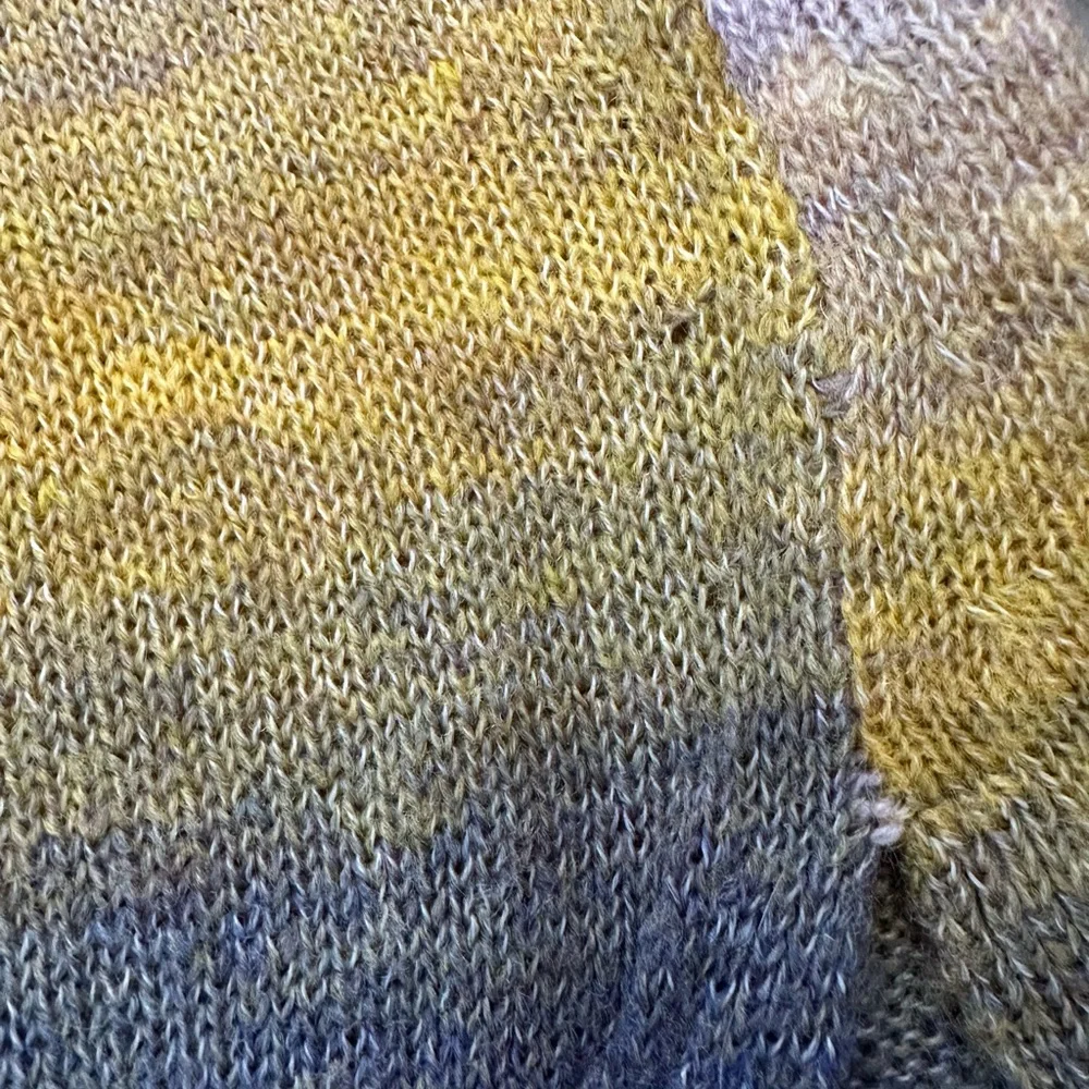 Express Lightweight Ombré Sweater in Purple & Yellow Size Small Women’s
